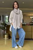 Made in Italy Conrad Body Skim Knit Jumper Stone